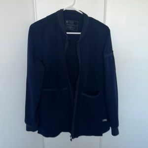 Figs navy blue scrub jacket